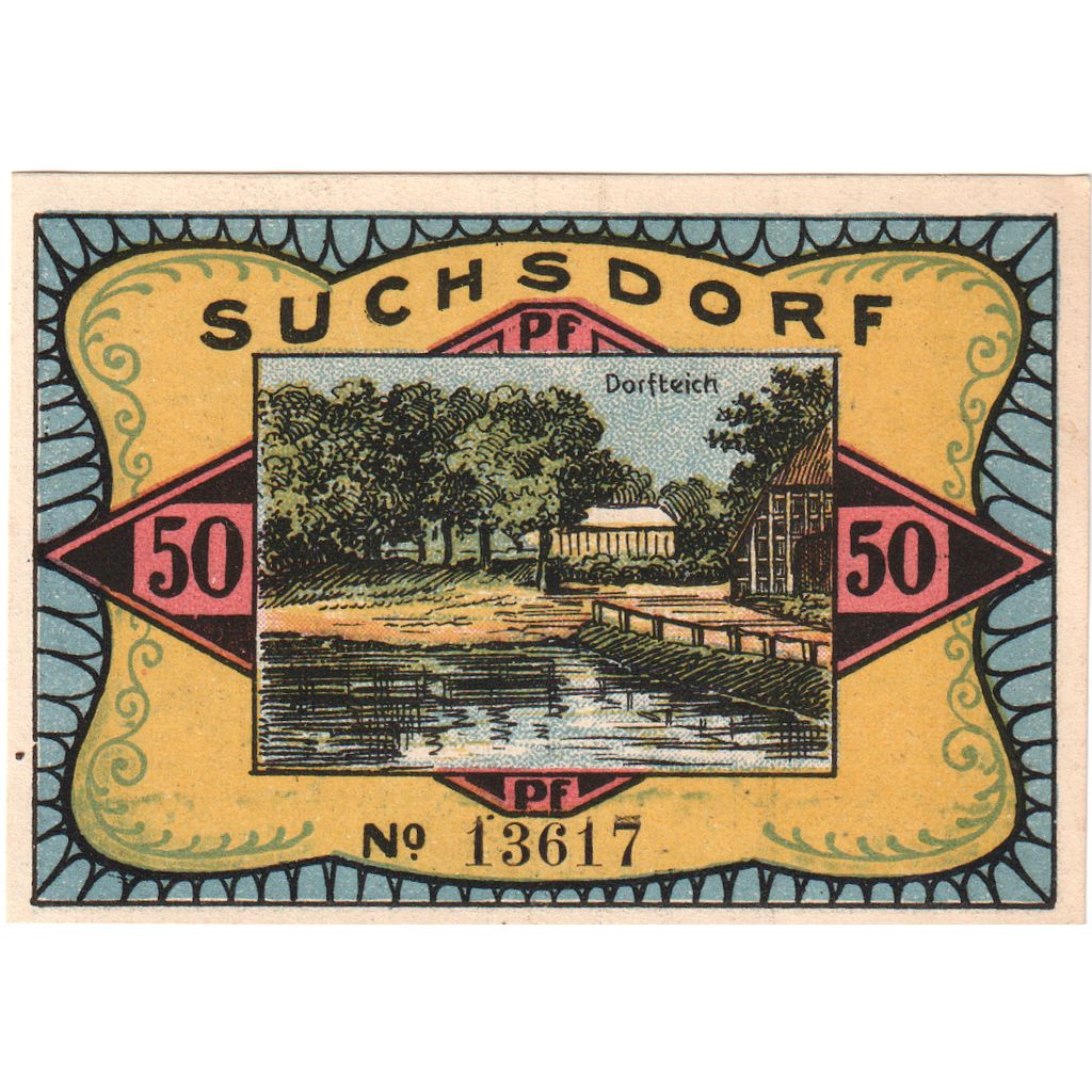 Deutschland, Suchsdorf, 50 Pfennig, 1921-08-31, UNZ-