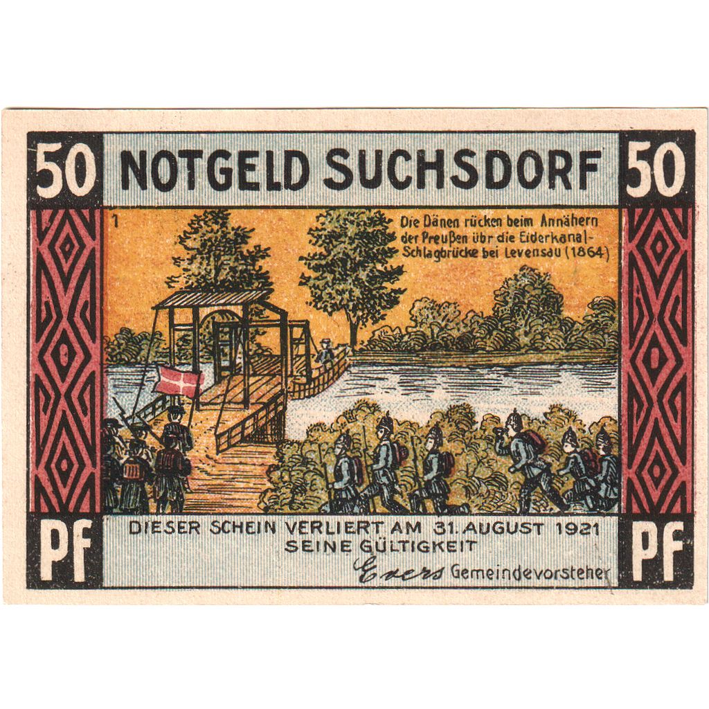 Deutschland, Suchsdorf, 50 Pfennig, 1921-08-31, UNZ-