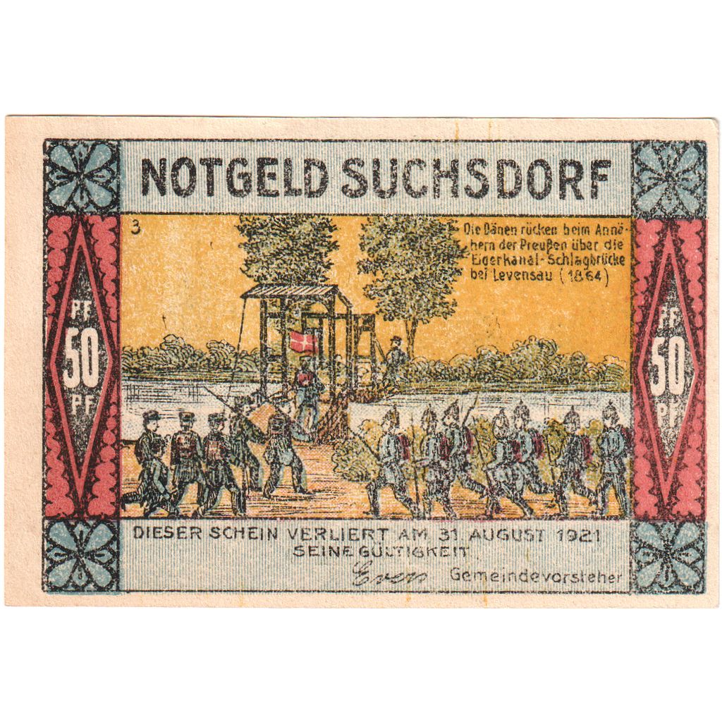 Deutschland, Suchsdorf, 50 Pfennig, 1921-08-31, UNZ-