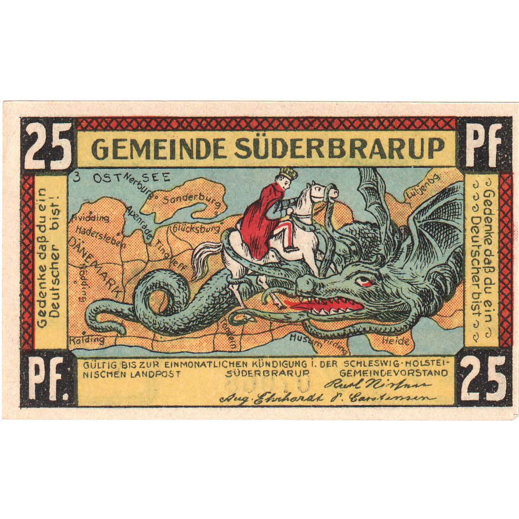 Deutschland, Suderbrarup, 25 Pfennig, UNZ-