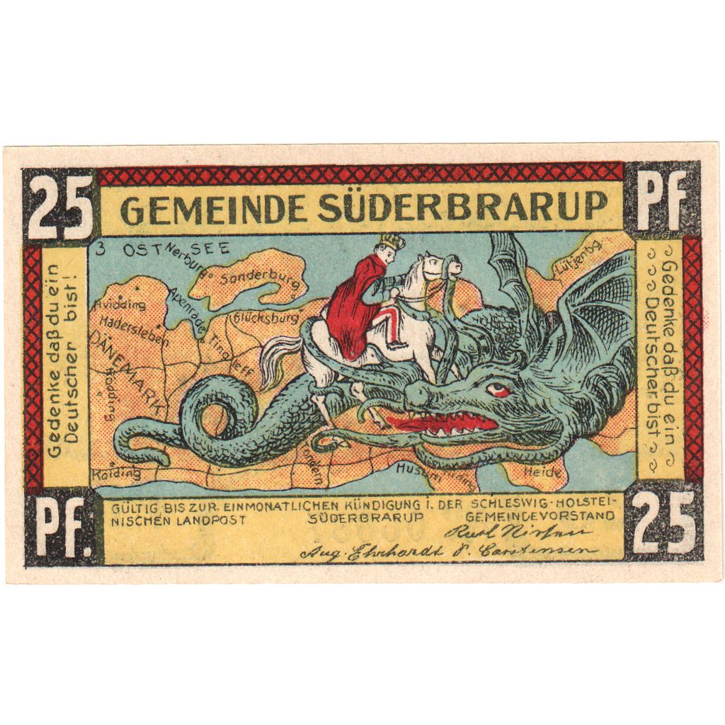 Duitsland, Suderbrarup, 25 Pfennig, SPL