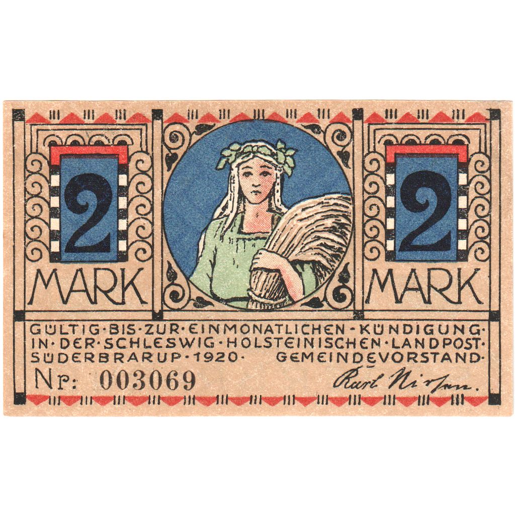 Duitsland, Suderbrarup, 2 Mark, SPL
