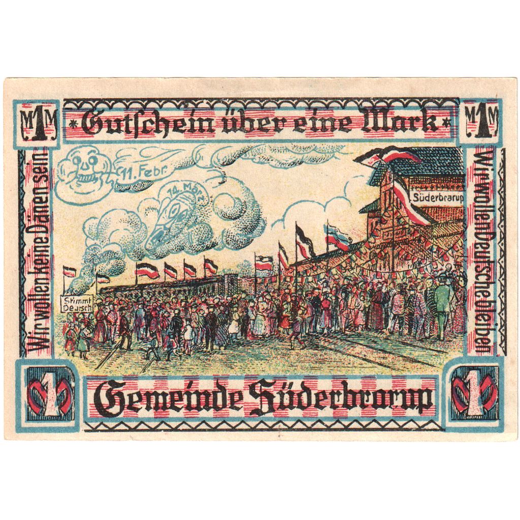 Duitsland, Suderbrarup, 1 Mark, SPL