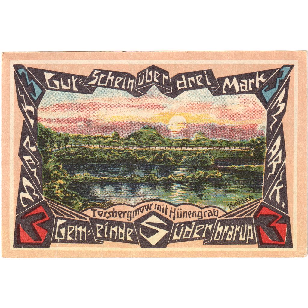 Deutschland, Suderbrarup, 3 Mark, UNZ-