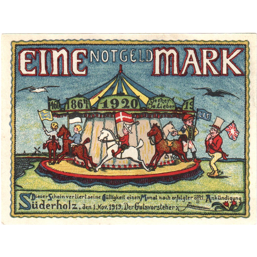 Germany, Süderholz, 1 Mark, 1919-11-01, UNC(63)