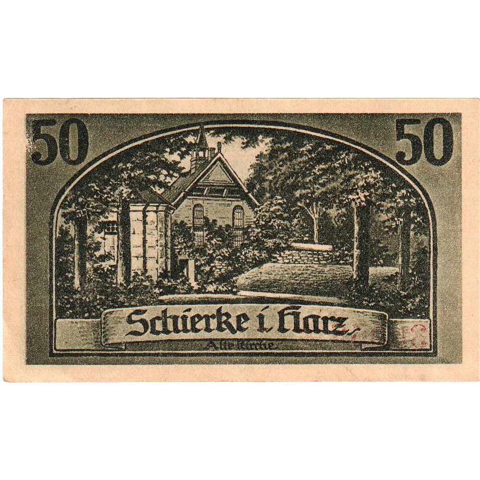Deutschland, Schierke im Harz, 50 Pfennig, 1921-05-30, UNZ-