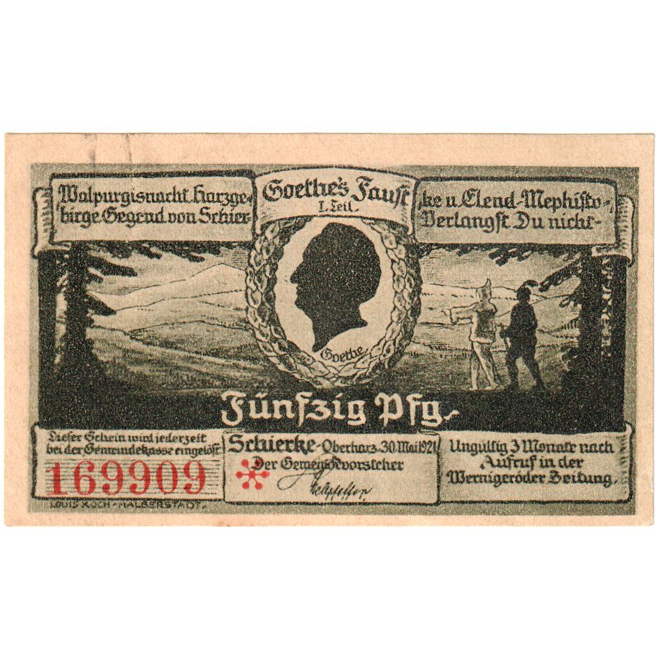 Deutschland, Schierke im Harz, 50 Pfennig, 1921-05-30, UNZ-