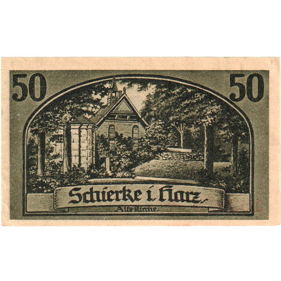 Deutschland, Schierke im Harz, 50 Pfennig, 1921-05-30, UNZ-