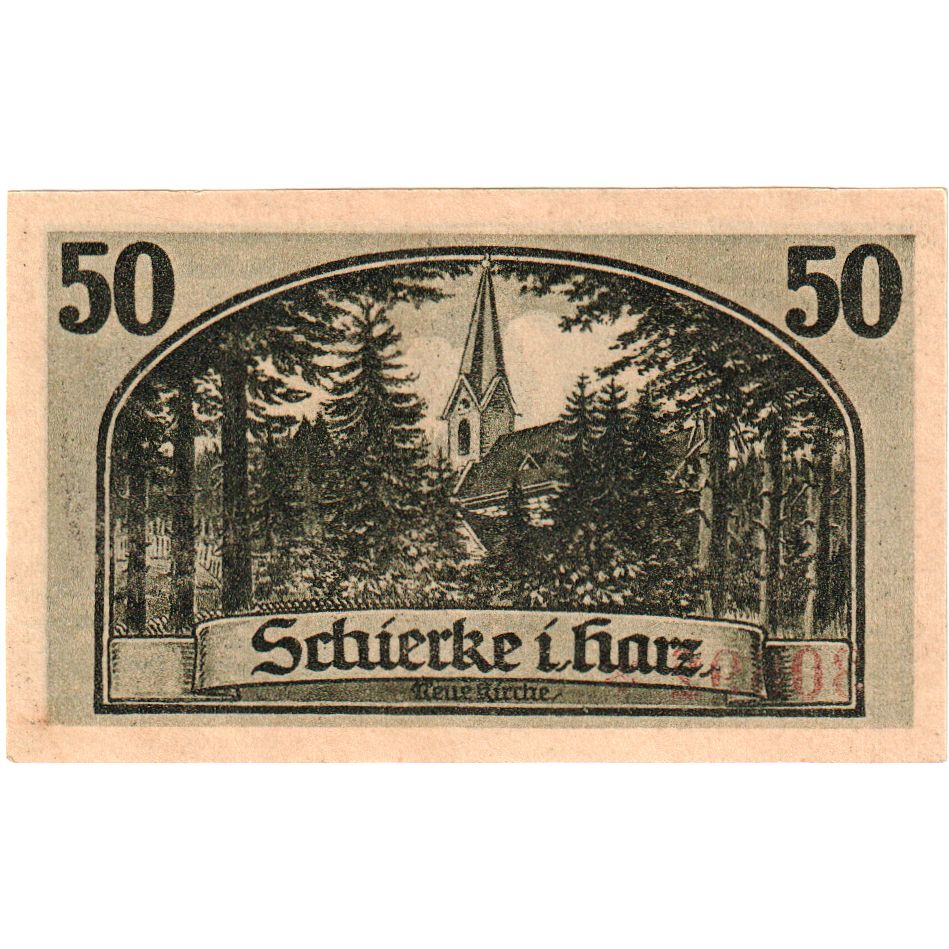 Deutschland, Schierke im Harz, 50 Pfennig, 1921-05-30, UNZ-