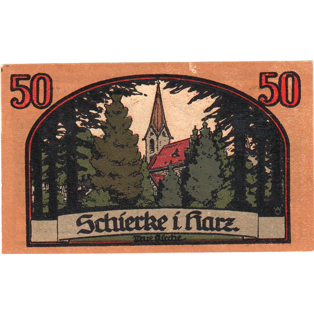 Deutschland, Schierke im Harz, 50 Pfennig, 1921-04-01, UNZ-