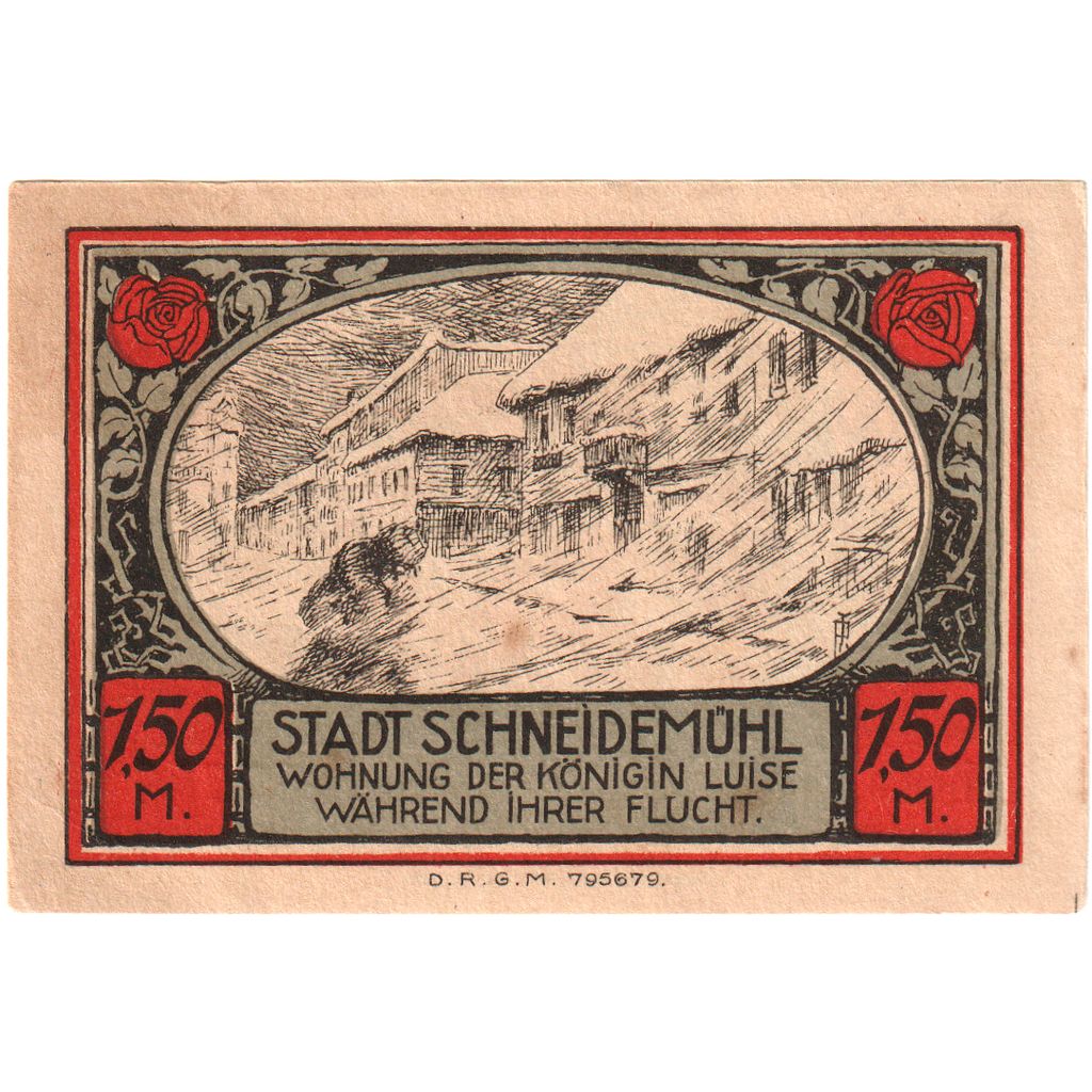 Deutschland, Schneidemuhl, 1.5 Mark, VZ