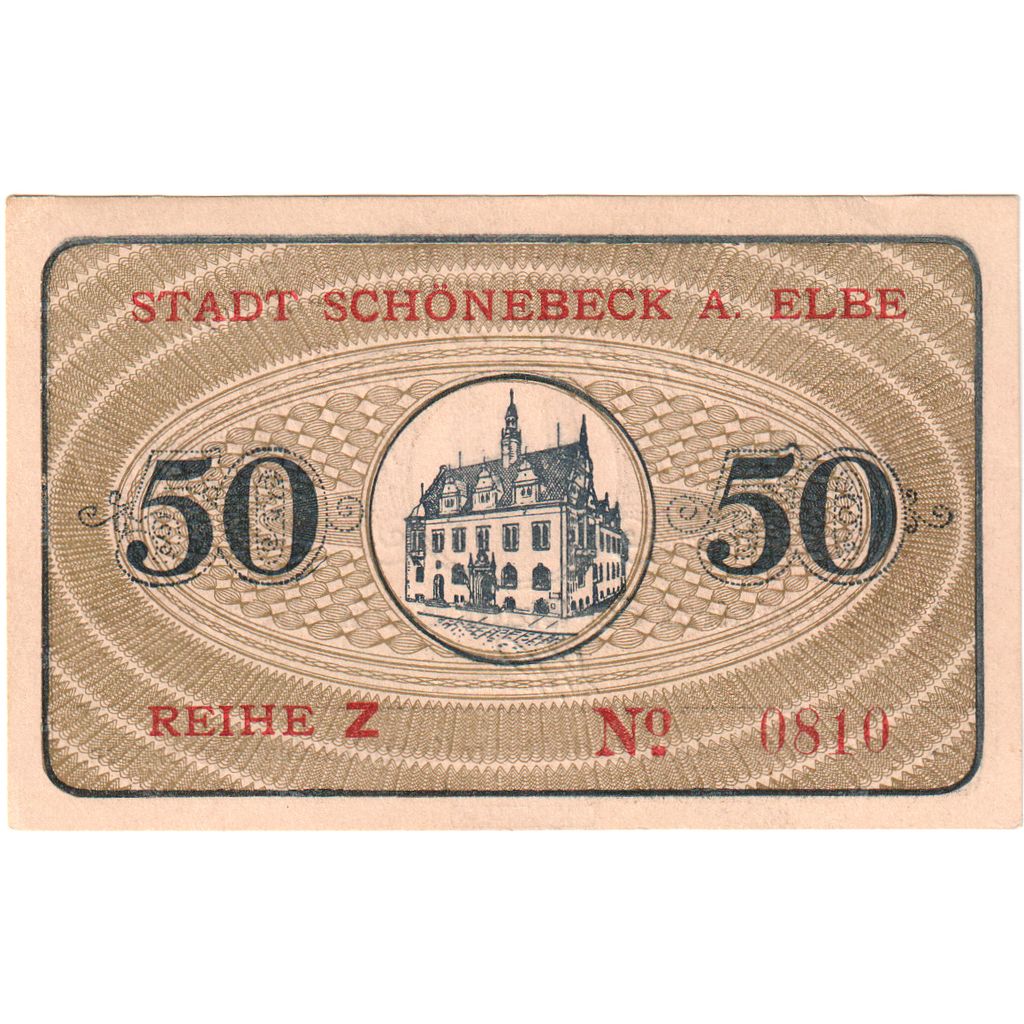 Deutschland, Schönebeck a.d Elbe, 50 Pfennig, UNZ-