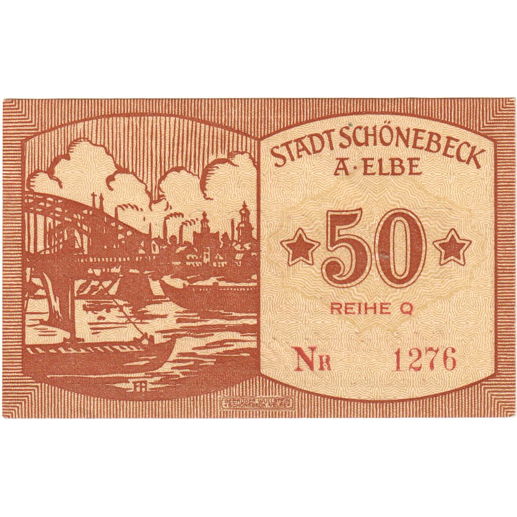 Deutschland, Schönebeck a.d Elbe, 50 Pfennig, UNZ-