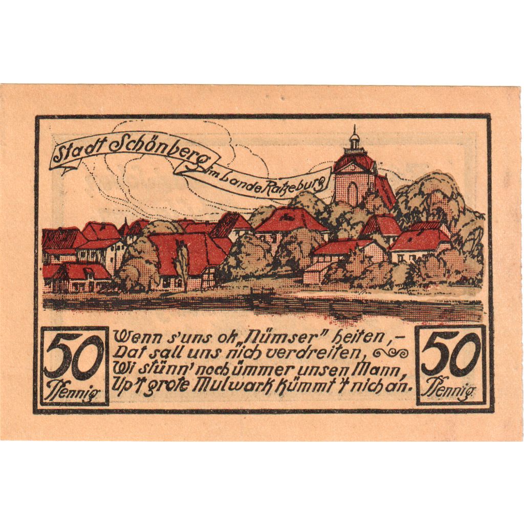 Duitsland, Schönberg, 50 Pfennig, SPL