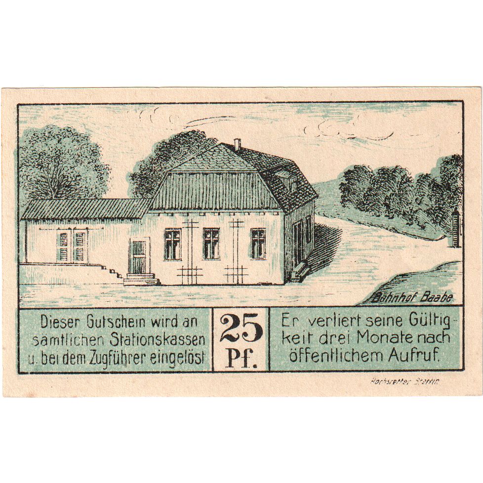 Deutschland, Stettin, 25 Pfennig, UNZ-