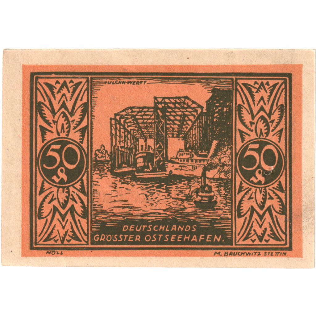 Duitsland, Stettin, 50 Pfennig, 1922-01-01, SPL