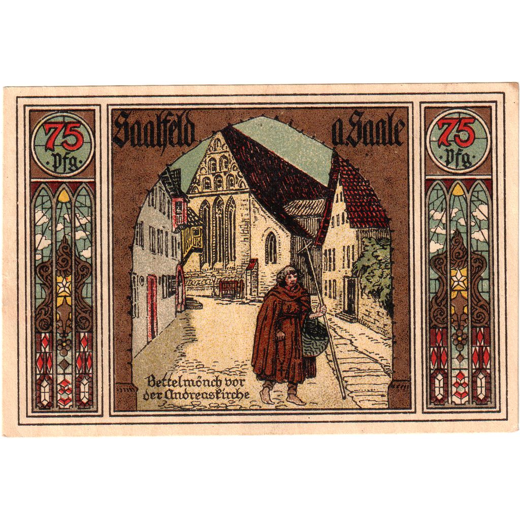 Duitsland, Saalfeld, 75 Pfennig, 1921-08-01, SUP