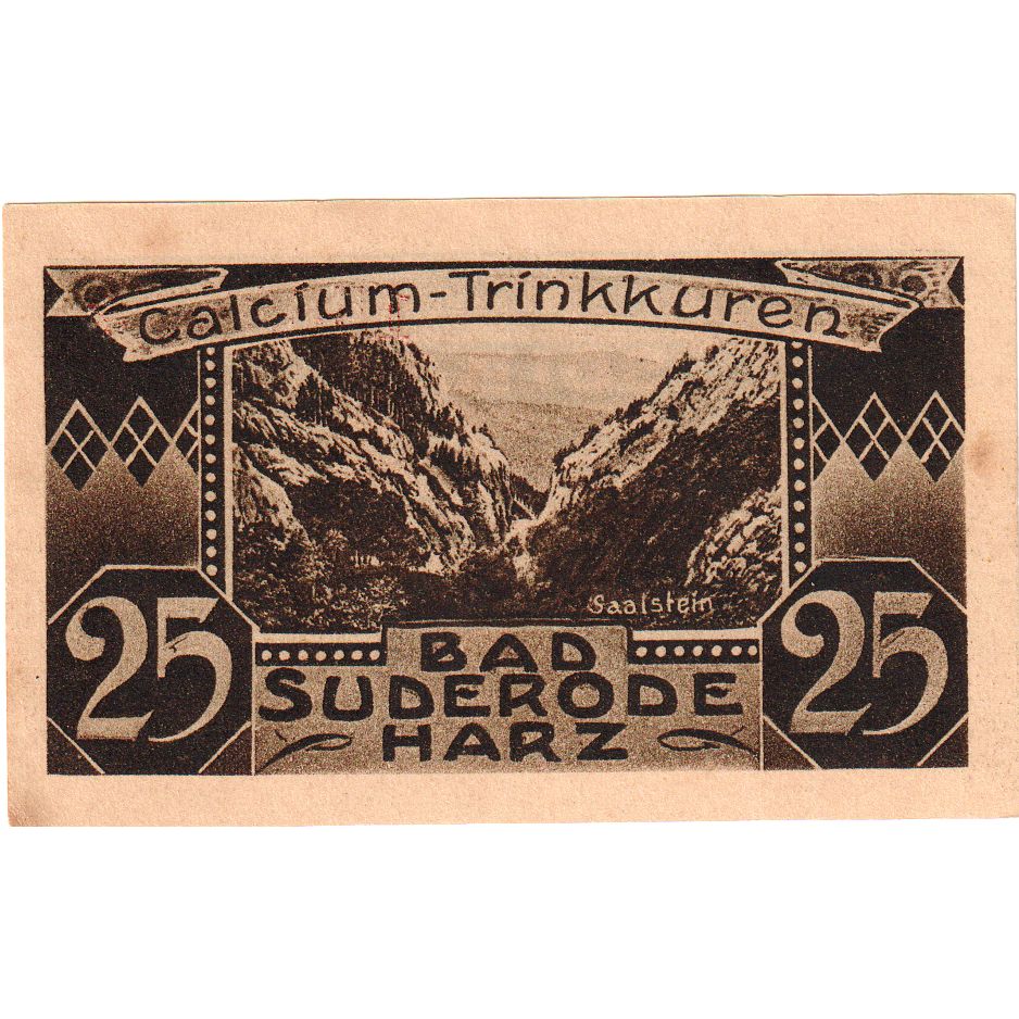 Duitsland, Bad Suderode Harz, 25 Pfennig, 1921-05-13, SUP