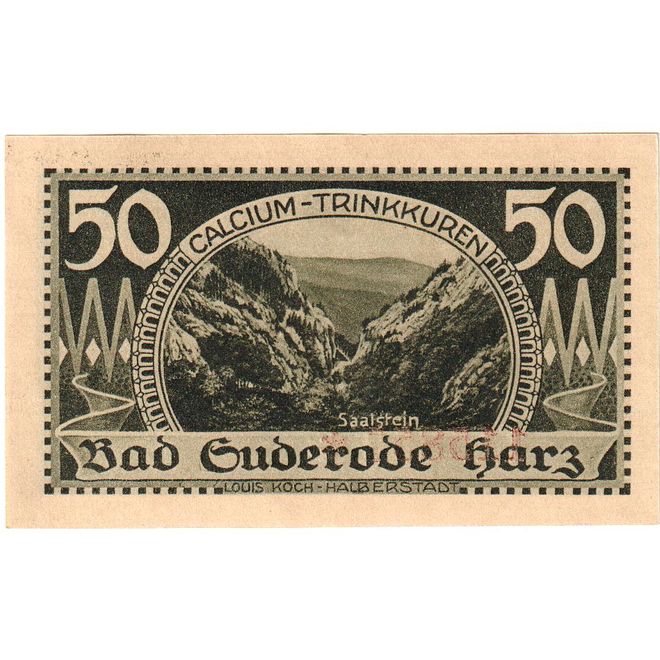 Deutschland, Bad Suderode Harz, 50 Pfennig, 1921-05-13, UNZ-