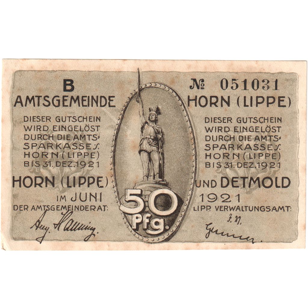 Deutschland, Horn, 50 Pfennig, VZ