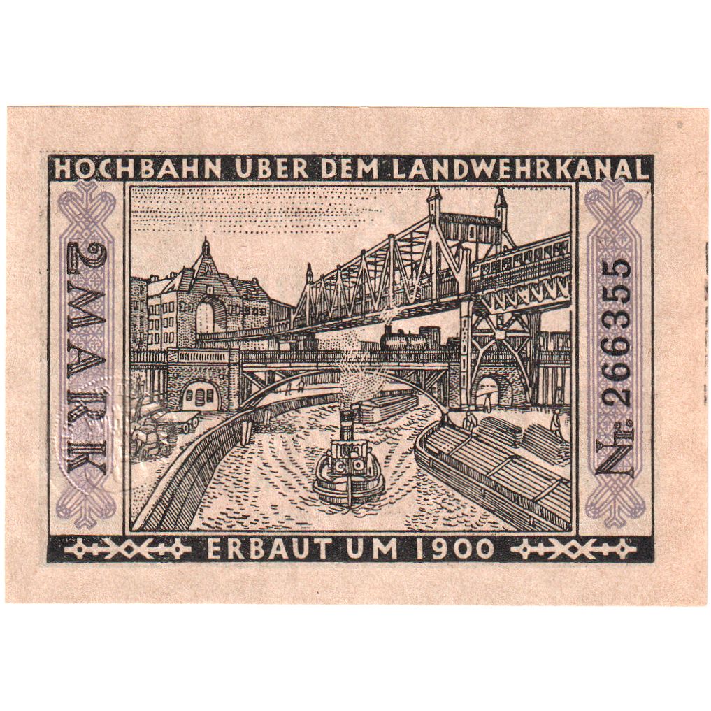 Niemcy, Berlin, 2 Mark, 1922-03-01, UNC(63)