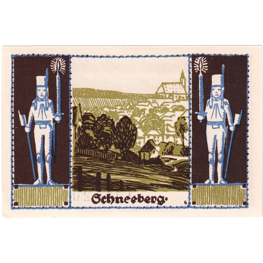 Duitsland, Schneeberg, 50 Pfennig, SPL