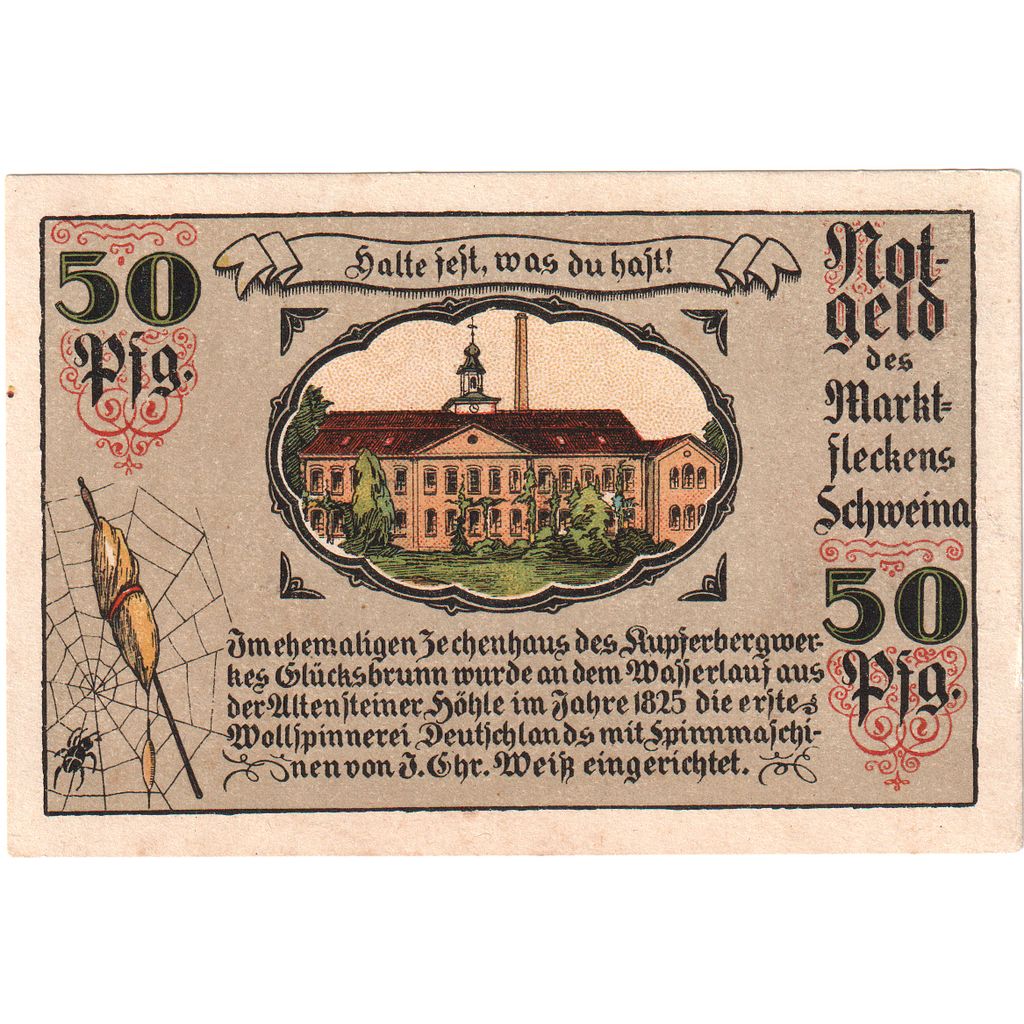 Deutschland, Schweina, 50 Pfennig, 1921-09-20, VZ