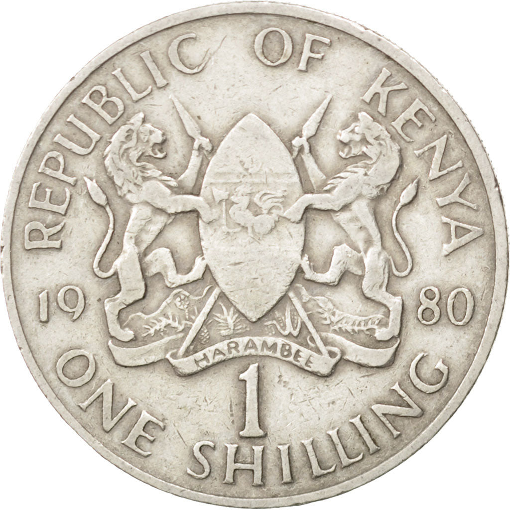 Monnaie, Kenya, Shilling, 1980, TTB, Copper-nickel, KM:20