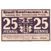 Niemcy, Seehausen i Altmark, 25 Pfennig, 1921-02-05, UNC(63)