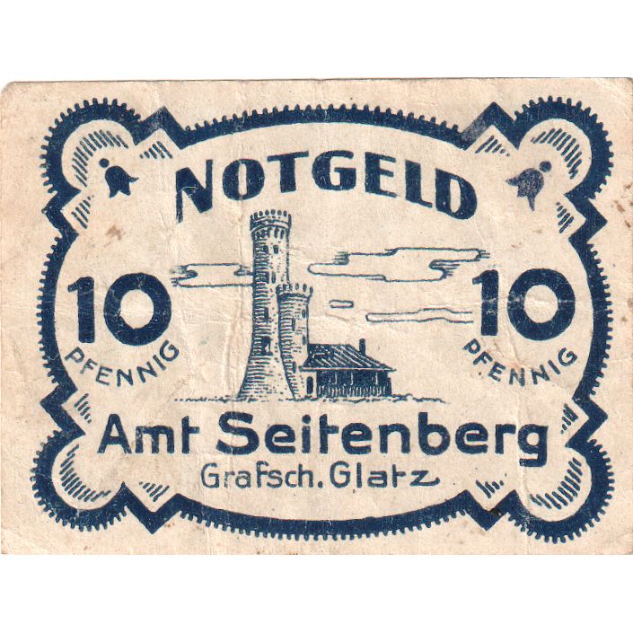 Niemcy, Seitenberg, 10 Pfennig, VF(30-35)