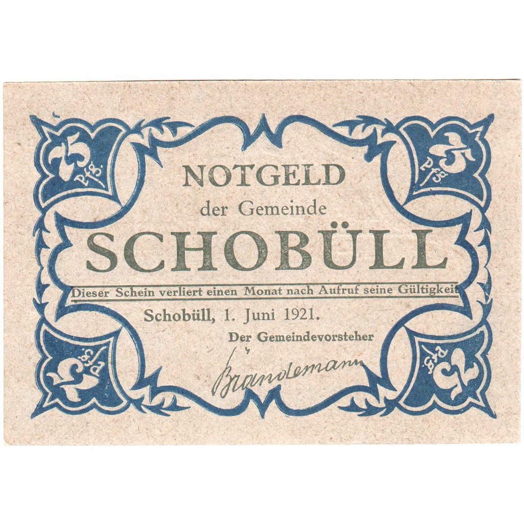 Germany, Schobull, 75 Pfennig, 1921-06-01, UNC(63)