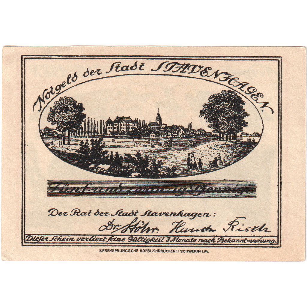 Niemcy, Stavenhagen, 25 Pfennig, AU(55-58)