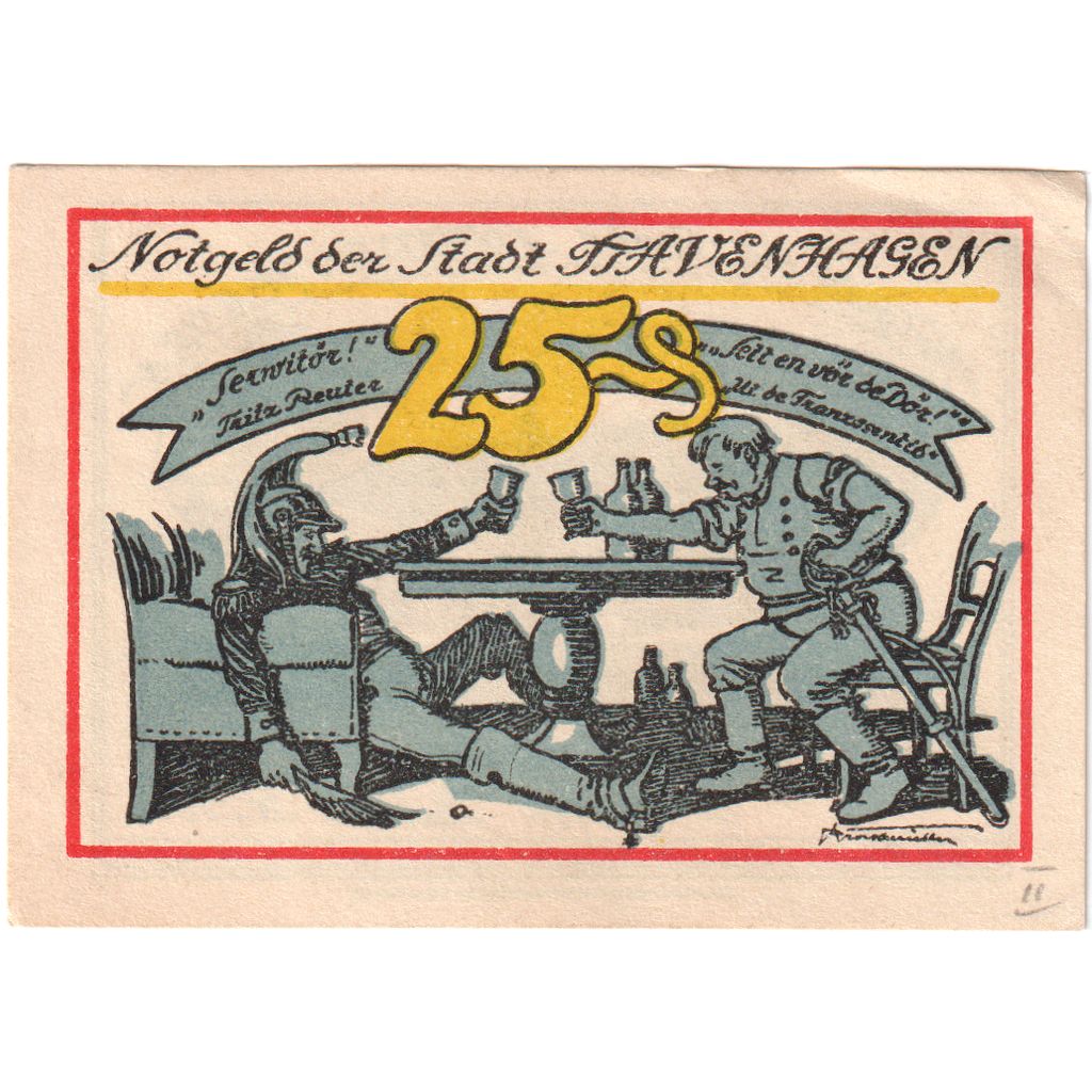 Niemcy, Stavenhagen, 25 Pfennig, AU(55-58)