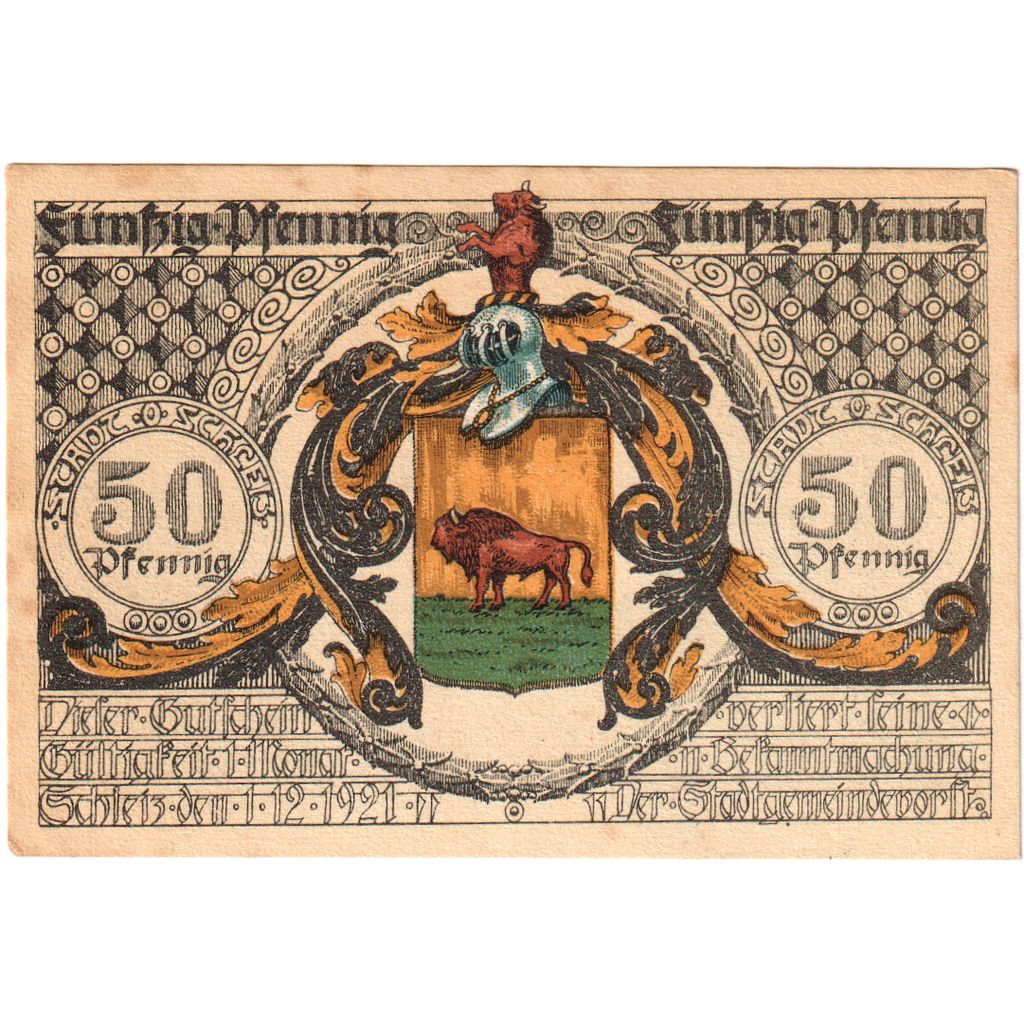 Deutschland, Schleiz, 50 Pfennig, 1921-12-01, SS