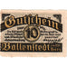 Germania, Ballenstedt, 10 Pfennig, 1920-09-28, BB+