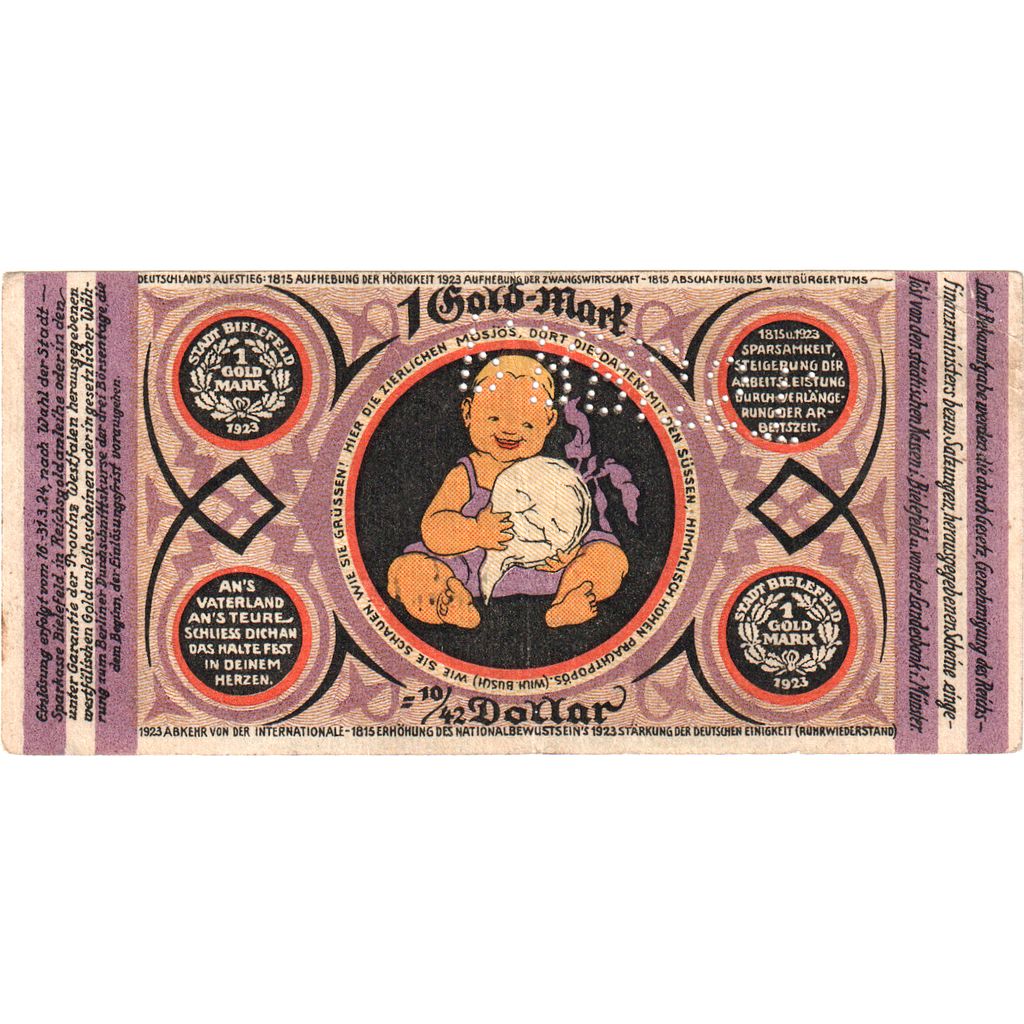 Germania, Bielefeld, 1 Gold Mark, BB+