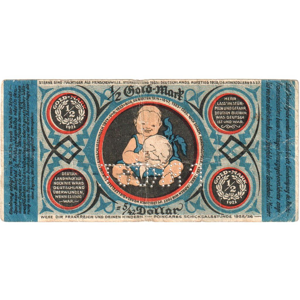 Germania, Bielefeld, 1/2 Gold Mark, BB