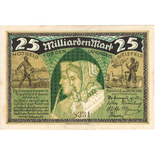 Germany, Bielefeld, 25 Milliard Mark, 1923-10-25, AU(55-58)