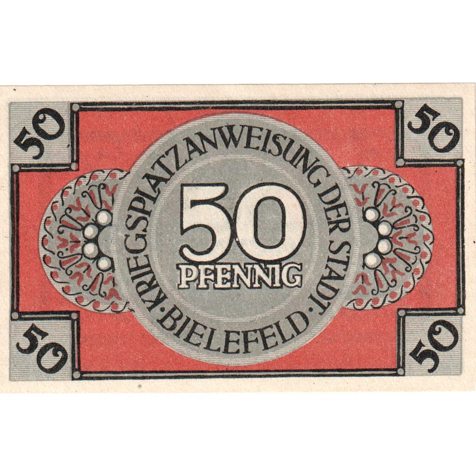 Niemcy, Bielefeld, 50 Pfennig, 1918-03-01, UNC(63)
