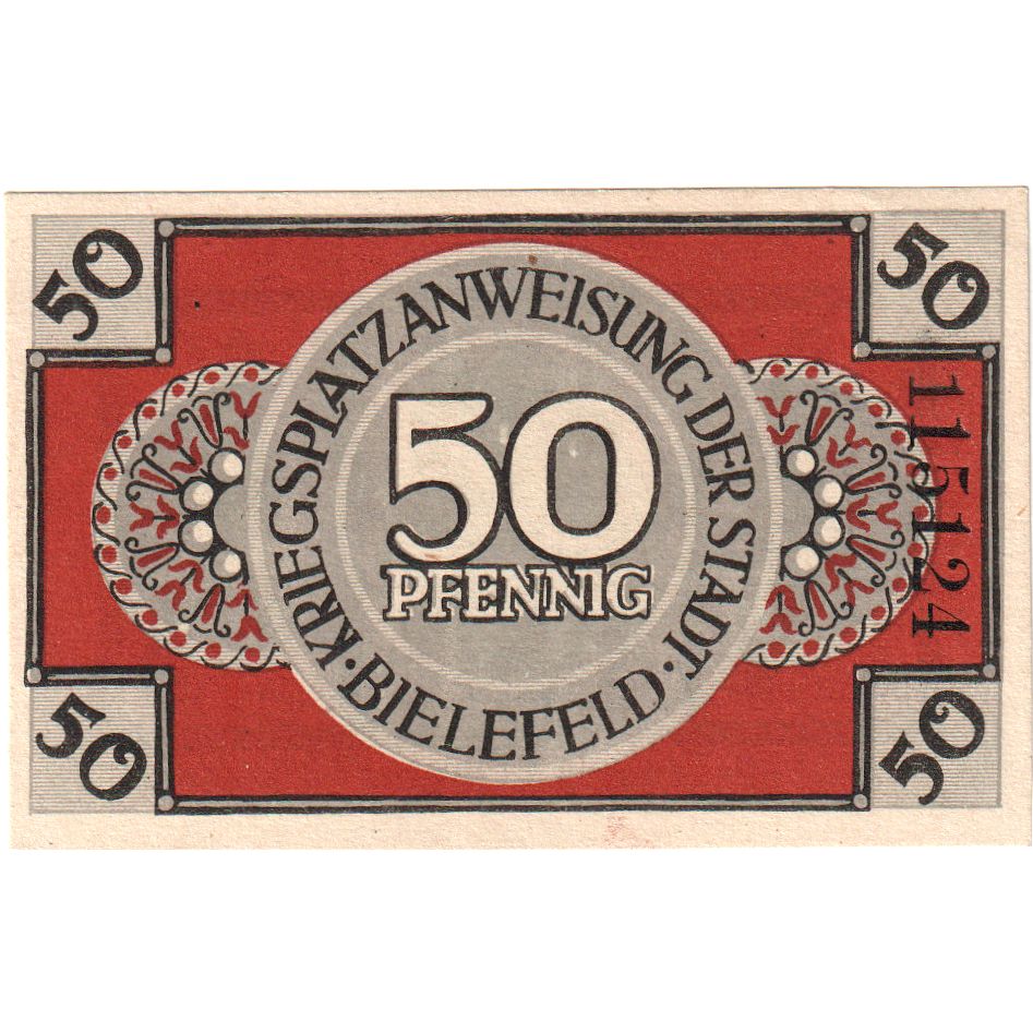 Deutschland, Bielefeld, 50 Pfennig, 1918-03-01, UNZ-
