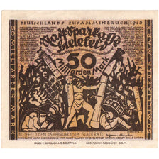 Germany, Bielefeld, 50 Milliarden Mark, 1923-02-15, AU(50-53)