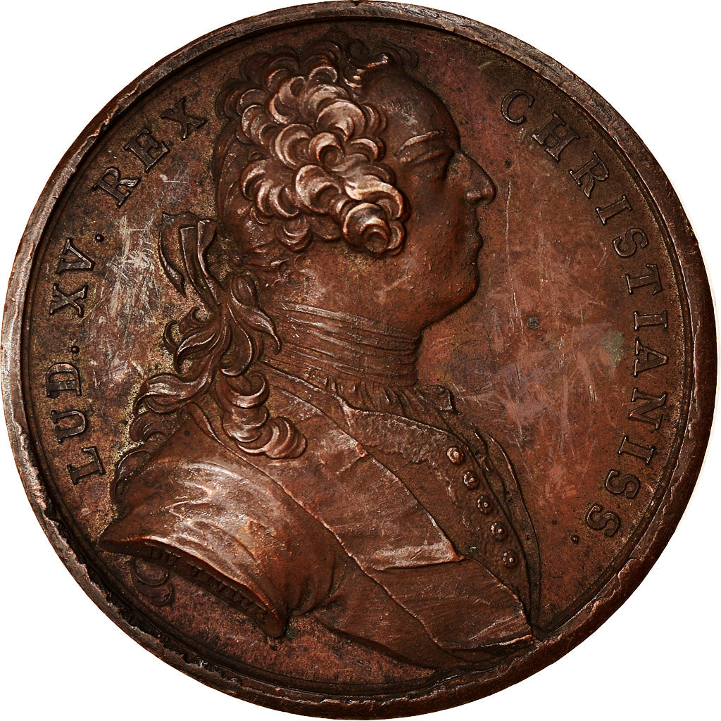 Frankrijk, Medaille, Louis XV, La Conquête du Milanais, History, 1733