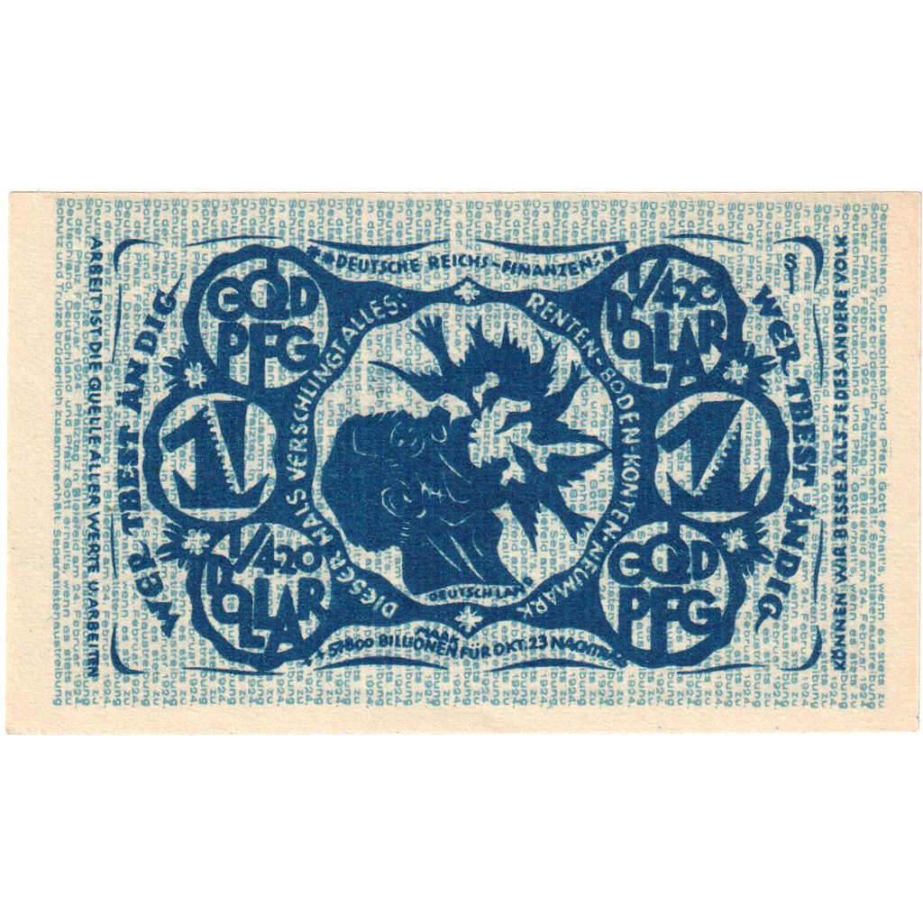 Alemanha, Bielefeld, 1 Goldpfennig, 1923-11-08, UNC(63)