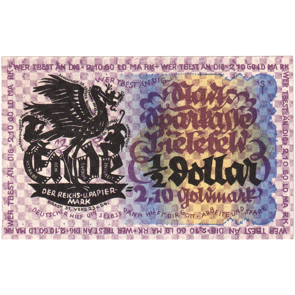 Alemanha, Bielefeld, 2.10 Goldmark, 1923-11-08, UNC(63)