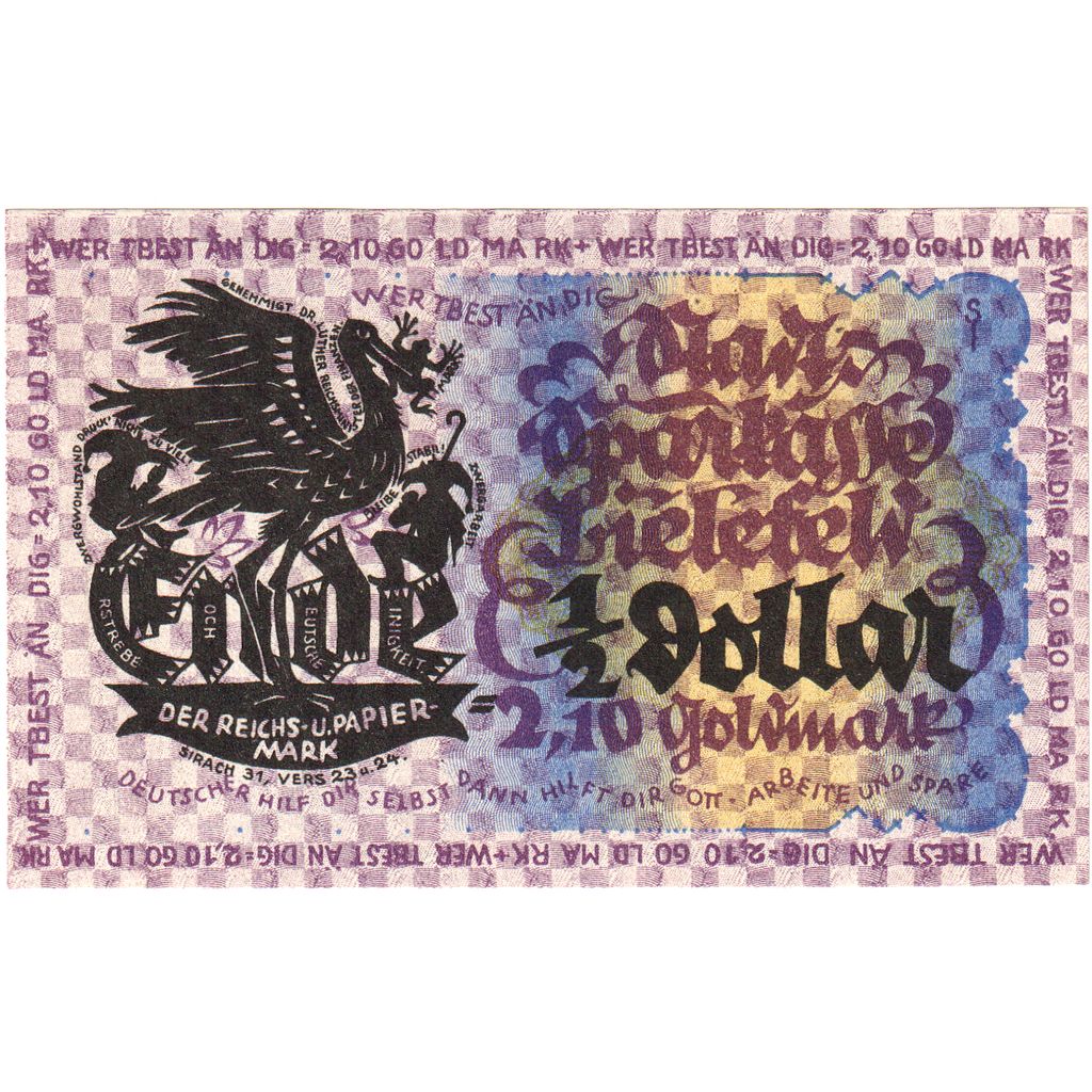 Alemanha, Bielefeld, 2.10 Goldmark, 1923-11-08, UNC(63)