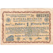 Germany, Detmold, 1 PFENNIG GOLD, 1923-11-03, EF(40-45)
