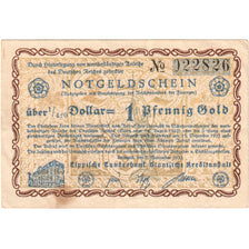 Allemagne, Detmold, 1 PFENNIG GOLD, 1923-11-03, TTB+