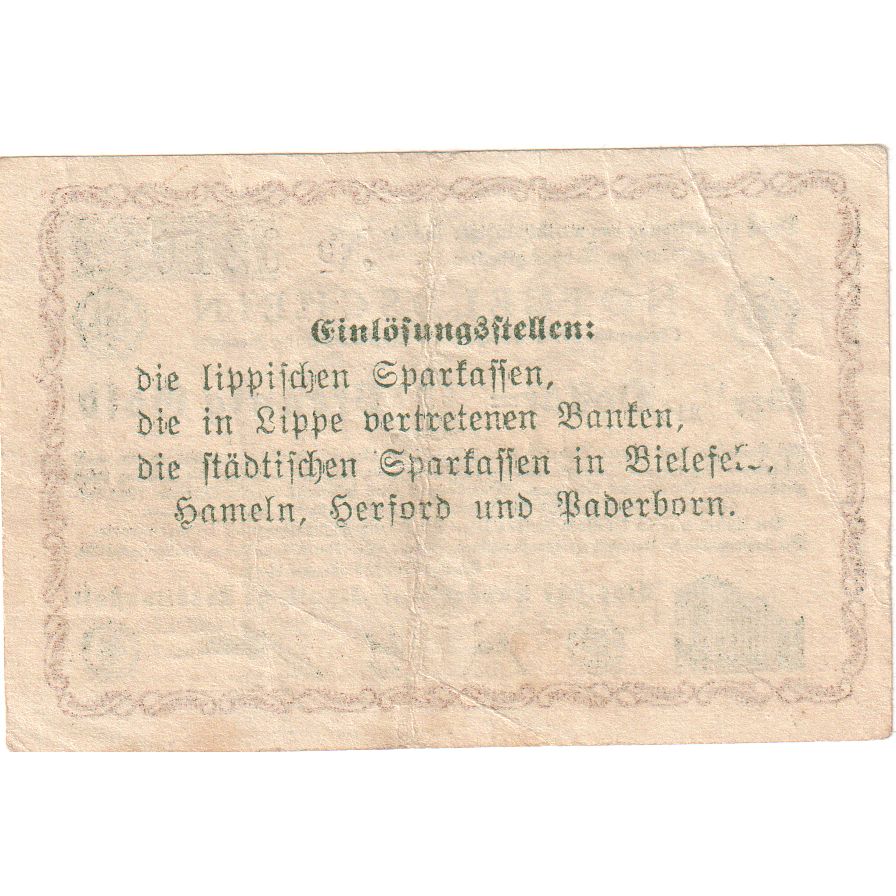 Germany, Detmold, 2 PFENNIG GOLD, 1923-11-03, EF(40-45)