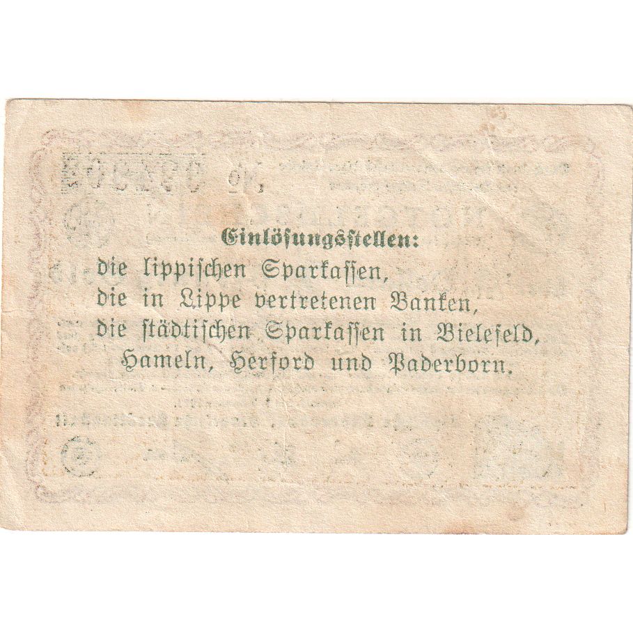 Germany, Detmold, 2 PFENNIG GOLD, 1923-11-03, EF(40-45)