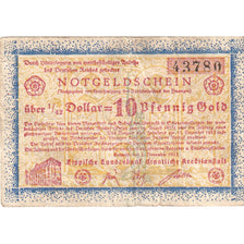 Germany, Detmold, 10 PFENNIG GOLD, 1923-11-03, VF(20-25)